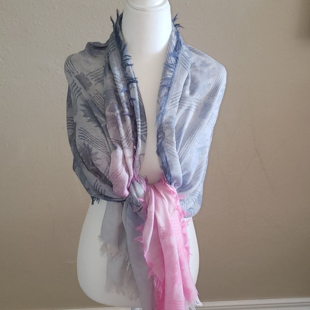 Cotton On Pink & Lilac Ombre Scarf